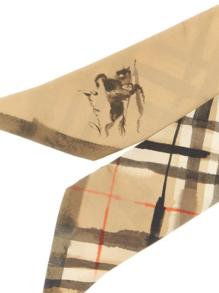 Beige Satin Foulard
