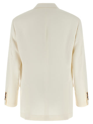 Blazer blanco de seda