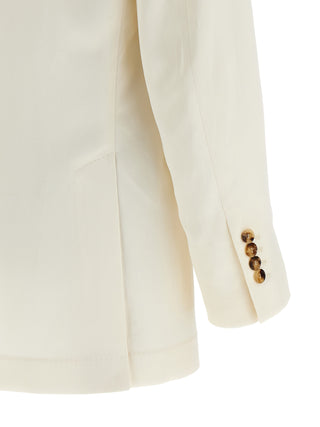 Blazer blanco de seda