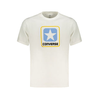 Camiseta blanca de algodón para hombre