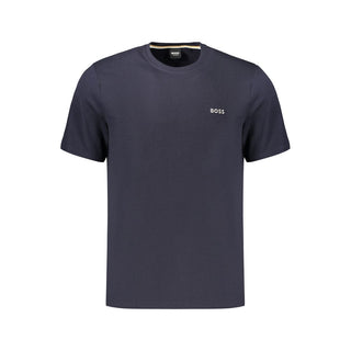 Blue Cotton Men's T-Shirt