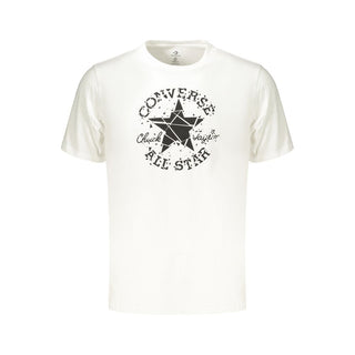 Camiseta blanca de algodón para hombre