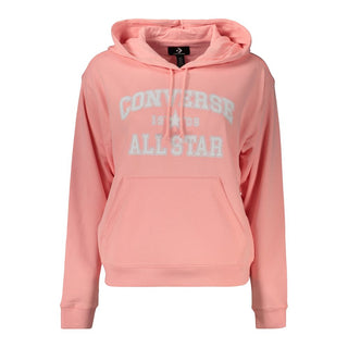 Sudadera rosa de algodón para mujer