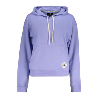 Sudadera violeta de algodón para mujer