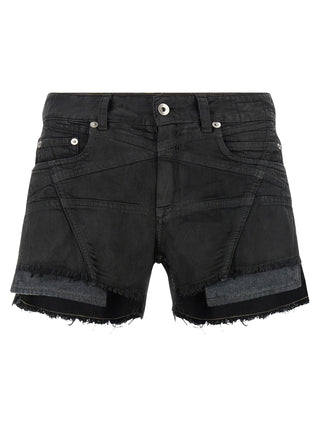 Bermudas de algodón negro