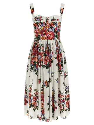 White Cotton Midi Dress