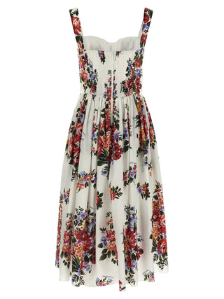 White Cotton Midi Dress