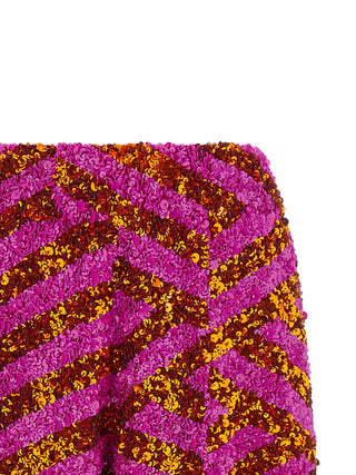 Multicolor Viscose Bermuda Shorts