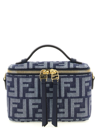 Blue Cotton Handbag