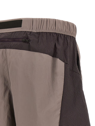 Purple Nylon Bermuda Shorts