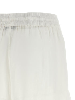 White Organic Cotton Bermuda Shorts