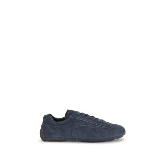 Blue Calf Leather Bos Taurus Athletic Sneakers