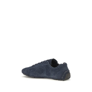 Blue Calf Leather Bos Taurus Athletic Sneakers