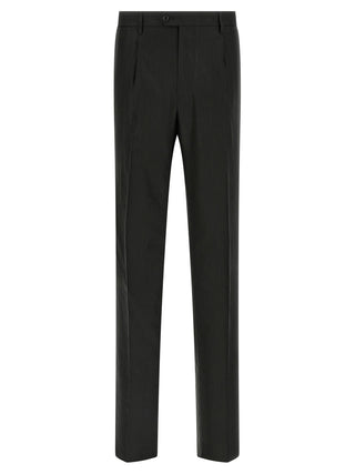 Black Linen Two-Piece Suit