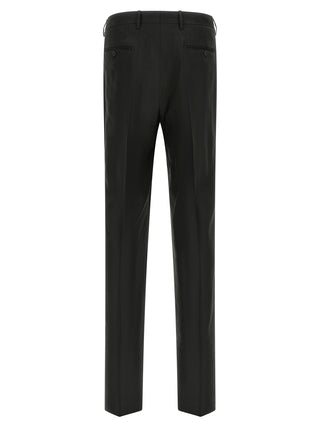 Black Linen Two-Piece Suit