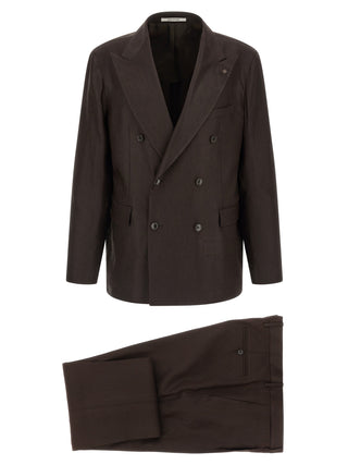 Brown Linen Two-Piece Suit