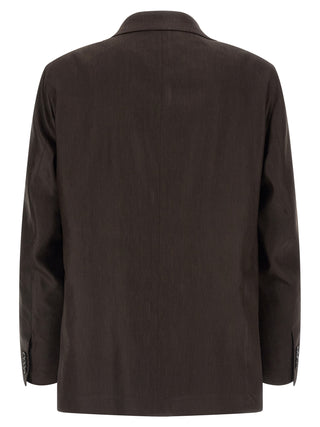 Brown Linen Two-Piece Suit