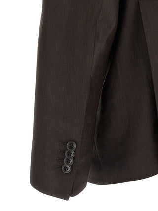 Brown Linen Two-Piece Suit