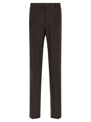 Brown Linen Two-Piece Suit