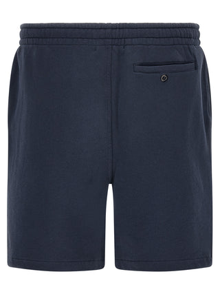Blue Cotton Bermuda Shorts