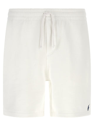 White Cotton Bermuda Shorts