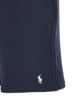 Blue Cotton Bermuda Shorts