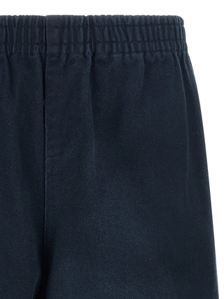 Blue Cotton Bermuda Shorts