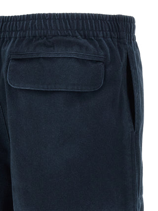 Blue Cotton Bermuda Shorts