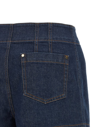 Bermudas de algodón azul