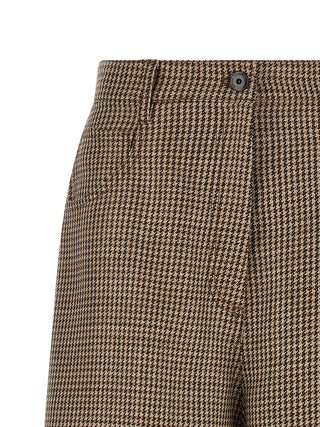 Brown Virgin Wool Bermuda Shorts