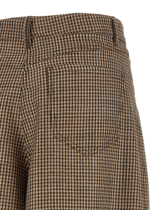 Brown Virgin Wool Bermuda Shorts