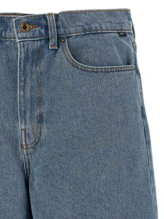 Bermudas de algodón azul