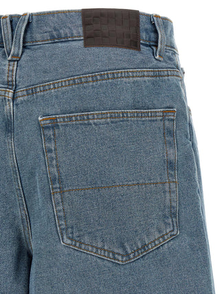 Bermudas de algodón azul