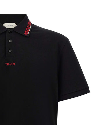 Black Cotton Polo Shirt