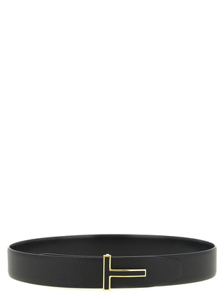 Black Calfskin Regular Belt