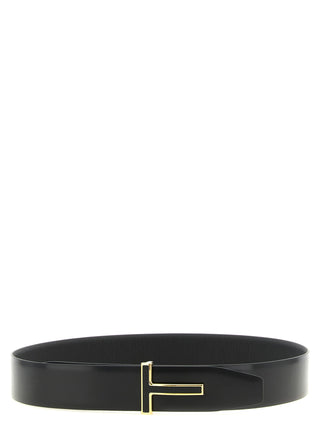 Black Calfskin Regular Belt