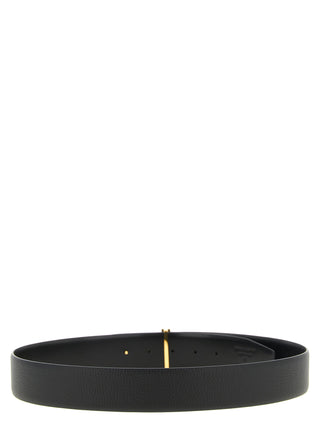 Black Calfskin Regular Belt