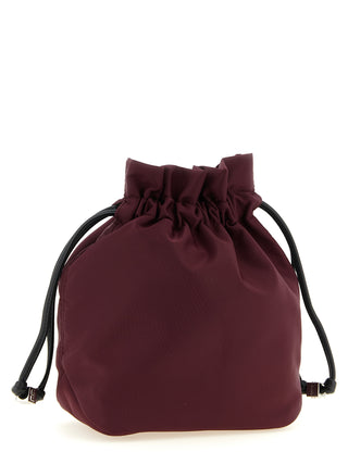 Bordeaux Recycled Polyamide Clutch Bag