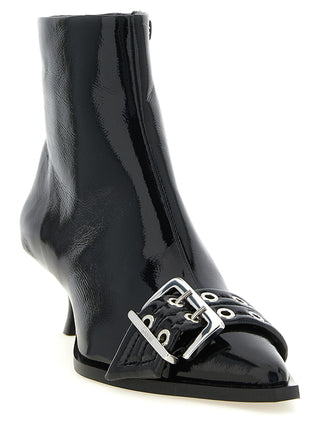 Botines negros de polietileno