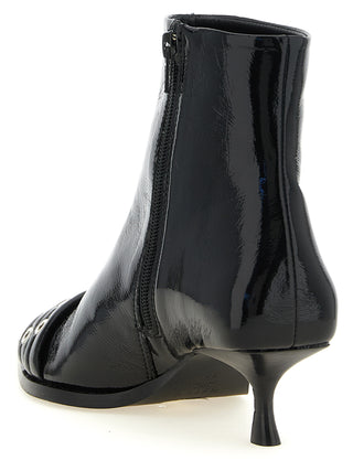 Botines negros de polietileno
