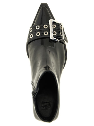 Botines negros de polietileno