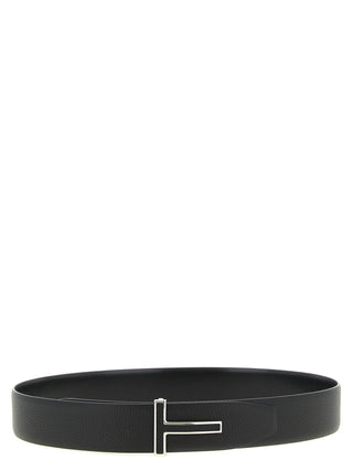 Black Calfskin Regular Belt