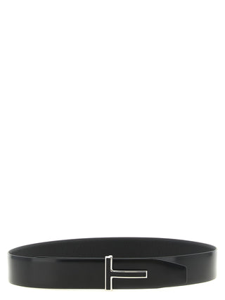 Black Calfskin Regular Belt