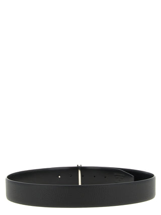 Black Calfskin Regular Belt
