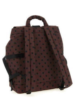 Brown Recycled Polyamide Backpack