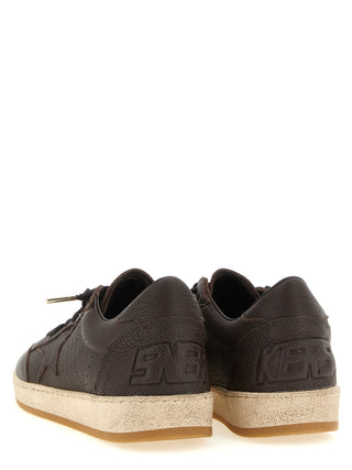 Brown Cowhide Low Top Sneakers