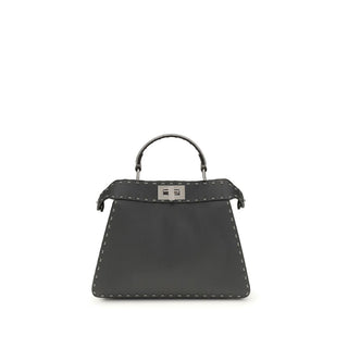 Gray Calf Leather Bos Taurus Handbag