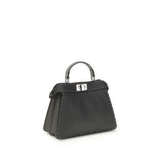 Gray Calf Leather Bos Taurus Handbag