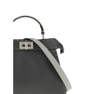 Gray Calf Leather Bos Taurus Handbag
