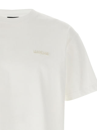 Camiseta de algodón blanca
